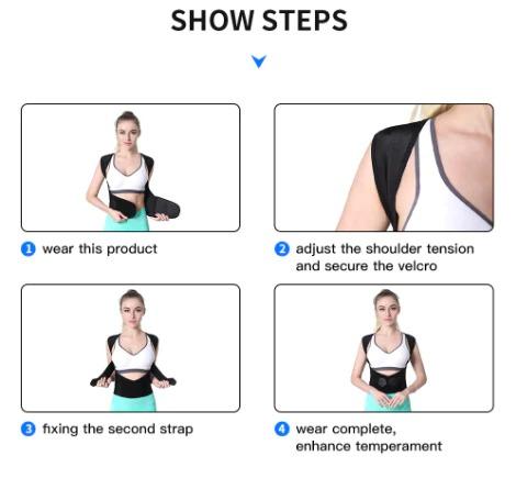 Adjustable Back Posture Corrector/ Slouching Relieve Pain Belt Women & Men