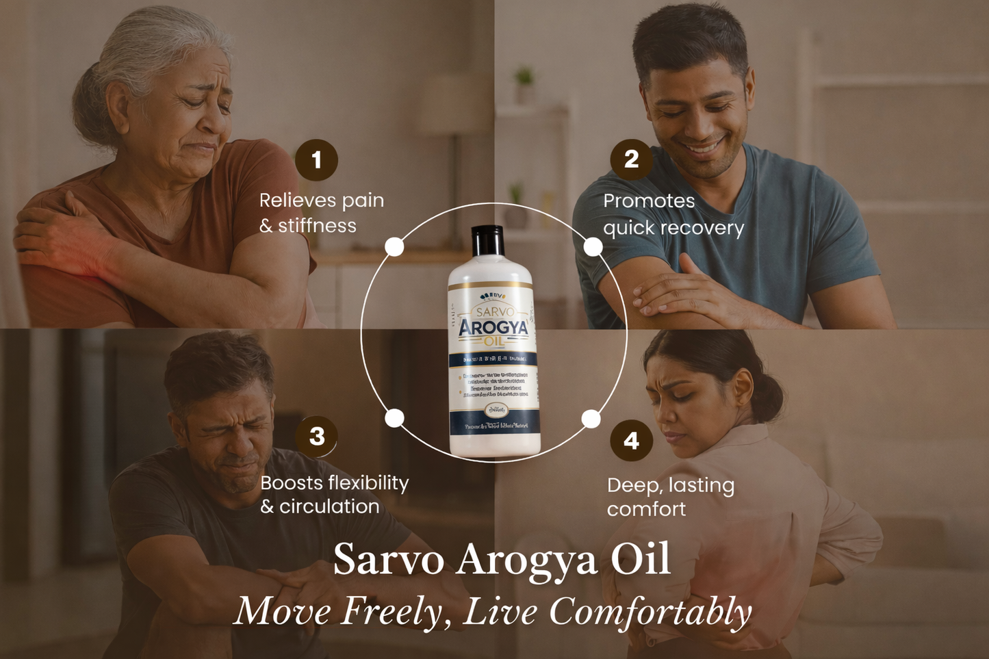 Sarvo Arogya Oil – Ayurvedic Pain Relief & Joint Care Therapy Oil
